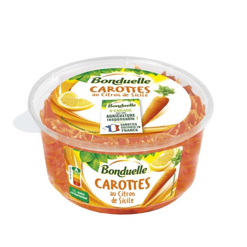 Bonduelle Carottes Râpées au Jus de Citron 180g
