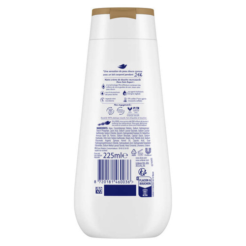 Dove Advanced Care Crème de Douche Surgras Nourrissant Huile d'Argan 225ml