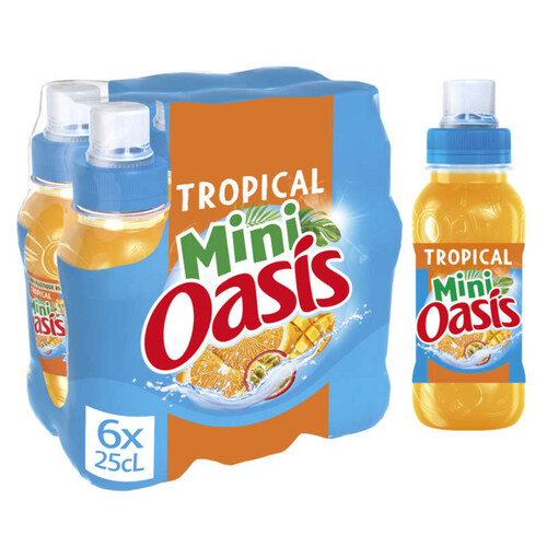 Oasis tropical pocket push & pull 6x 25cl