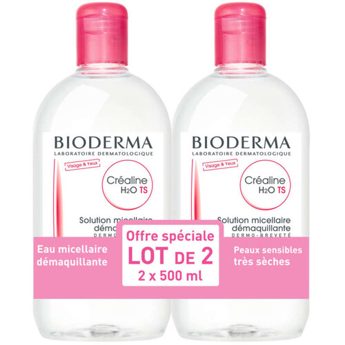 [Para] Bioderma Créaline Ts H2O sans parfum 2 x 500ml