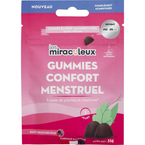 Mium Lab Complément Alimentaire Gummies Confort Menstruel 35g