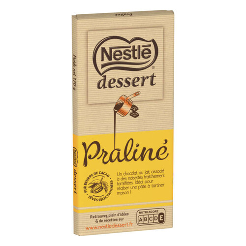 Nestlé Desser Chocolat au lait Praliné 170g