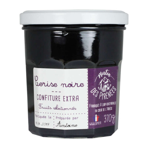 Matin des Pyrénées Confiture Extra Cerise Noire 370g
