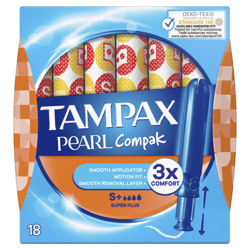 Tampax Compak Pearl Super Plus X18
