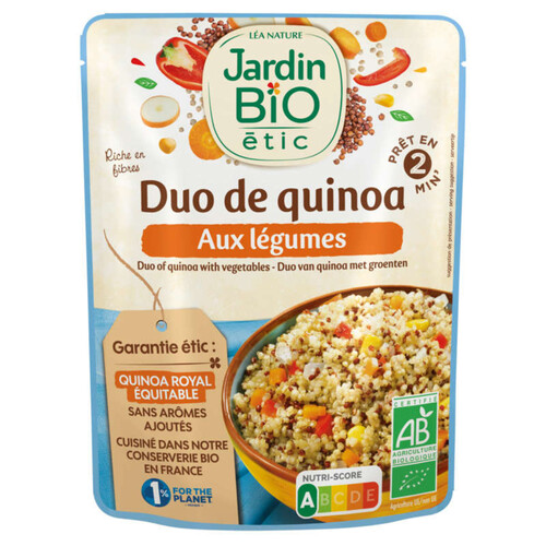 Jardin bio duo de quinoa aux légumes 250g