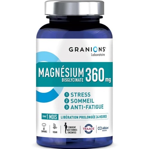 Granions Magnésium bisglycinate 360 mg - x60 comprimés
