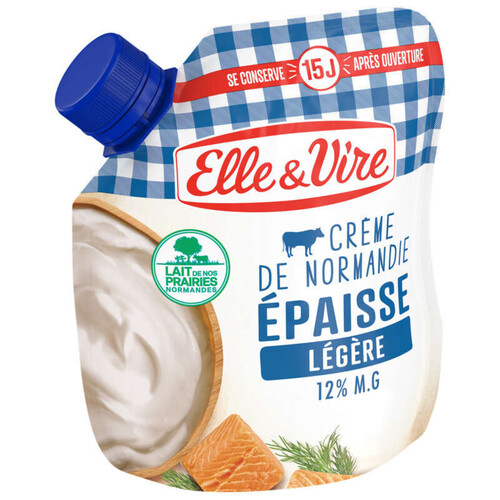 Elle&vire Crème De Normandie Épaisse Légère 12% M.G.. 33cl