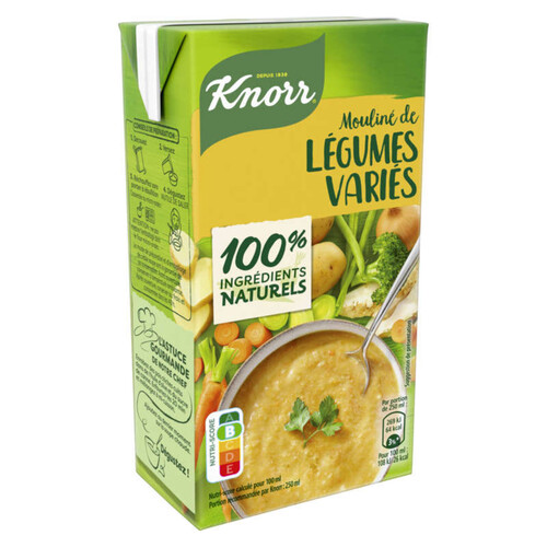 Knorr Soupe Liquide Mouliné de Légumes Variés 50cl