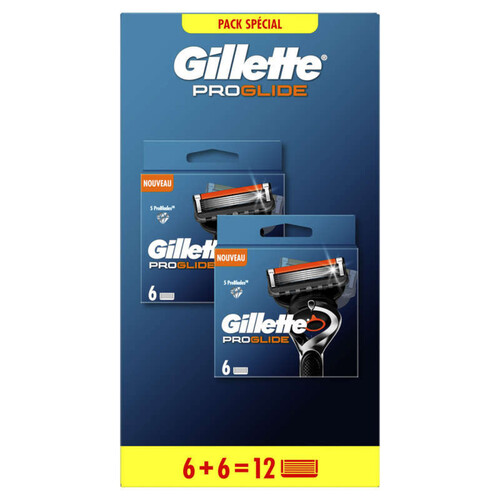 Gillette fusion proglide lames lot promo 6+6