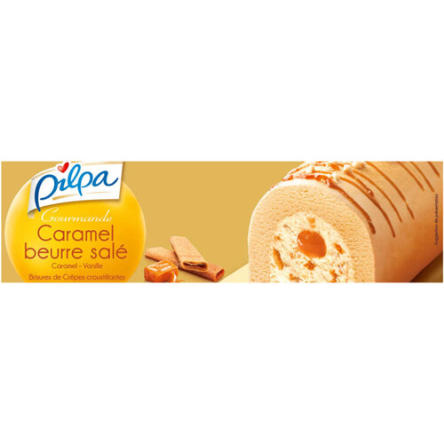 Pilpa Bûche Glacée Caramel Beurre Salé 535g