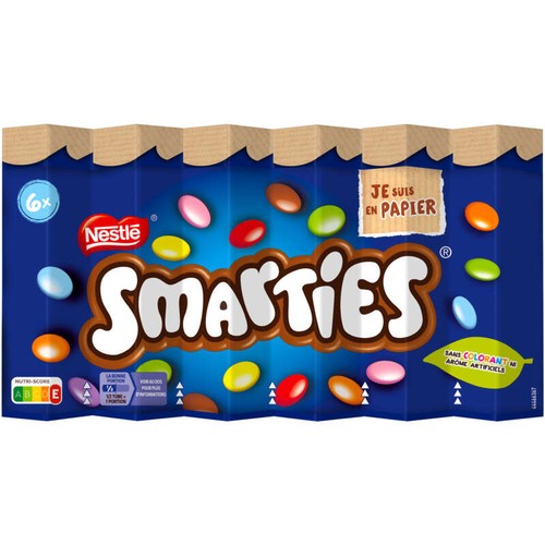 Nestlé Smarties Hexatube Papier 6x40g