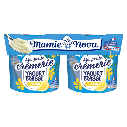 Mamie Nova ma petite crèmerie yaourt brassé citron 4*125g