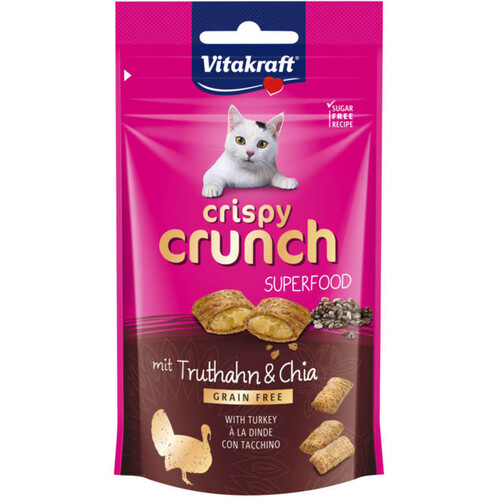 Vitakraft Crispy Crunch Superfood Dinde Et Graines De Chia 60G