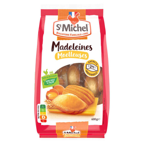 St Michel 24 Madeleines individuelles 600 g