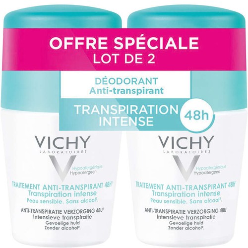 [Para] Vichy Déodorant Anti Transpirant 48H Roll On Lot 2x50ml