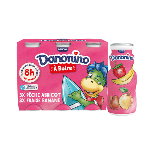 Danonino Yaourt à boire aux fruits 6x100g