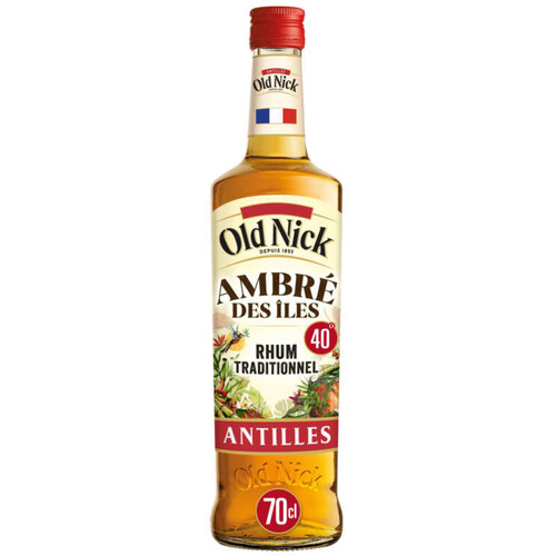 Old Nick ambré des ïles rhum traditionnel 70 cl