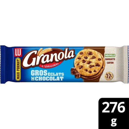 Granola Cookies aux gros éclats de Chocolat 276g