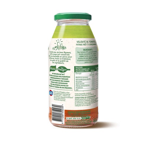Knorr Comme à La Maison Soupe Tomates Pointe de Basilic Bouteille 45cl