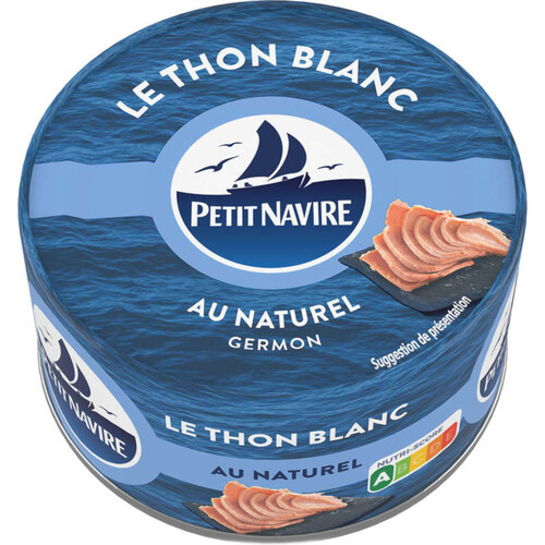 Petit Navire Thon Blanc Au Naturel 140g