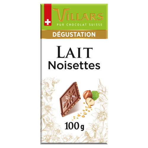 Villars Chocolat au Lait Suisse aux Eclats de Noisettes 100g