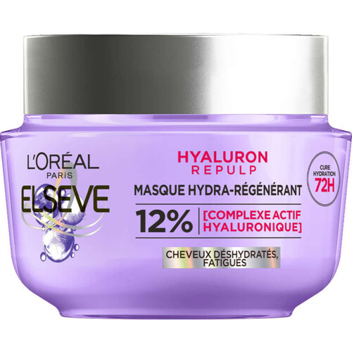 L'Oréal Paris Elseve Hyaluron Repulp Masque Hydra-Régénérant Cheveux Déshydratés 310ml