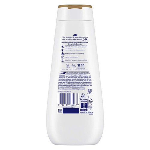 Dove Advanced Care Crème de Douche Surgras Nourrissant à l'Huile d'Argan 400ml