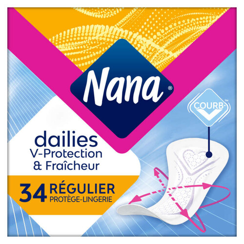 Nana Protège-Lingerie Fraîcheur Quotidienne Normal Plat X34