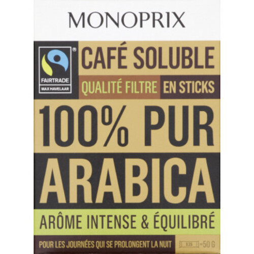 Monoprix Stick Café Arabica 25X2G