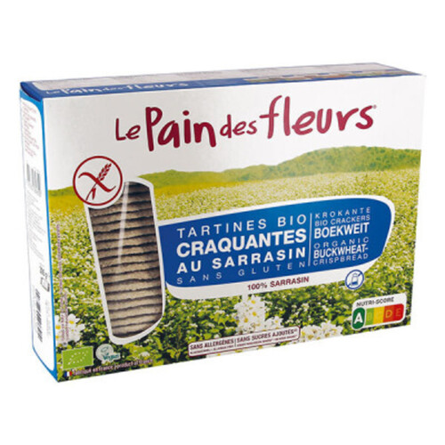 [Par Naturalia] Le Pain des Fleurs Tartines craquantes bio au sarrasin sans sel ni sucres ajoutés 300g