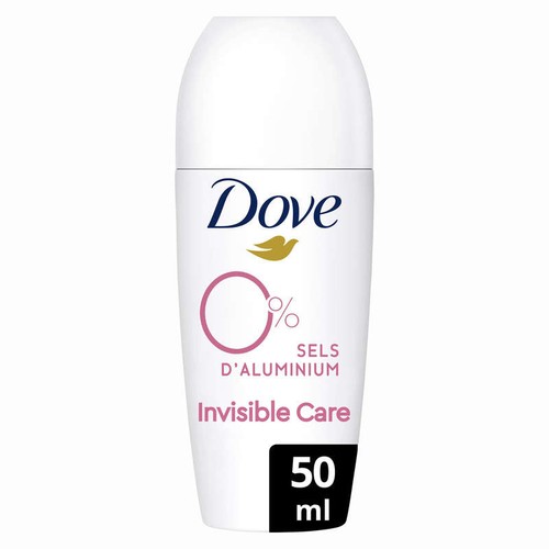 Dove Déodorant Bille 0% Sels d'Aluminium Invisible Care 50ml