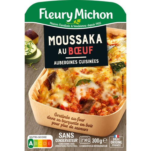 Fleury Michon Moussaka Au Bœuf Et Aubergines 300g