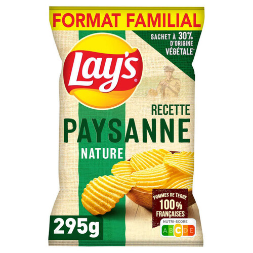 Lay's - Chips paysanne nature - Le sachet format familial de 295g
