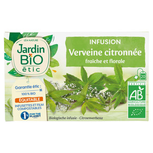 Infusion tonique thym-menthe BIO, Jardin Bio (20 sachets)