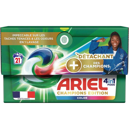 Ariel Pods Edition Champions Couleur *21 Lavages