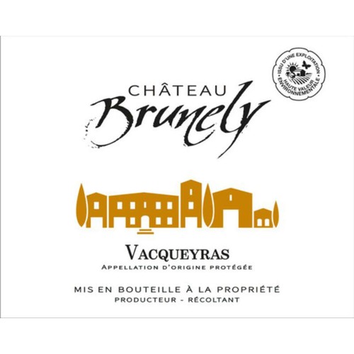Domaine Brunely Vallée du Rhône Vacqueyras A.O.P. Rouge 2024 75CL