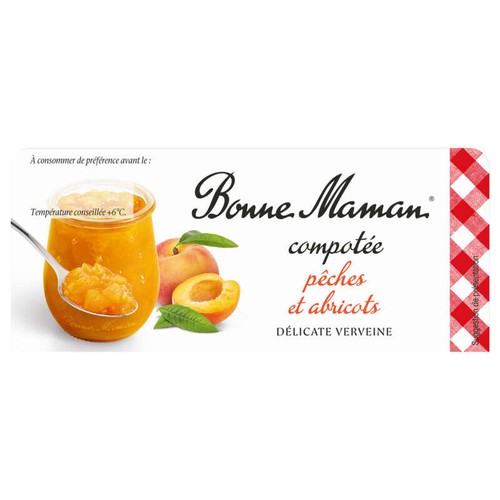 Bonne Maman Compotée Pêches & Abricots 2x130g