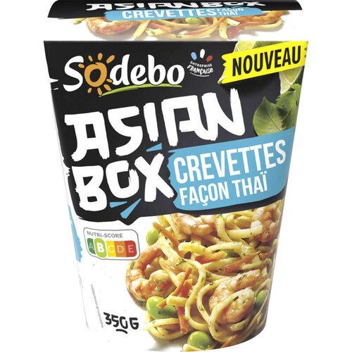 Sodebo Plat Cuisiné Avec Des Crevettes Façon Thaï 350g