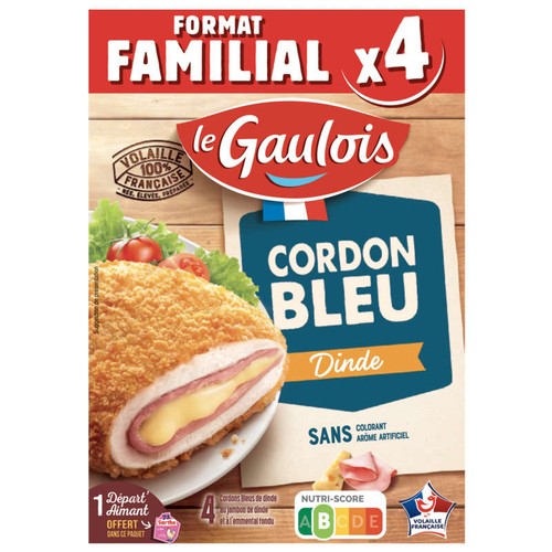 Le Gaulois Escalopes Cordon Bleu x4 400g