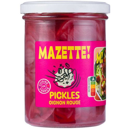 Mazette pickles oignon rouge 380g