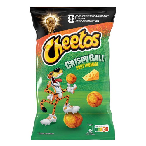 Cheetos Crispy Balls Biscuits Apéritifs Soufflés Goût Fromage 90g