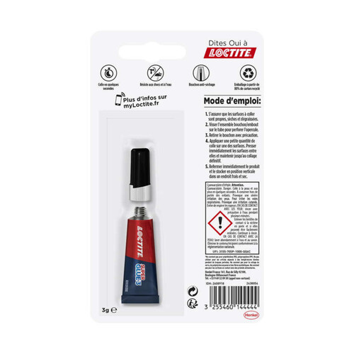 Loctite Super Glue Liquide Universel Tube De 3G