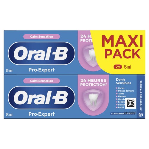 Oral-B Pro-Expert Dents Sensibles Calm Sensation 2x75ml