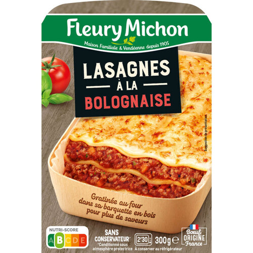 Fleury Michon Lasagnes à la Bolognaise 300g