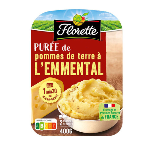 Créaline purée de pommes de terre à l'emmental 2x200g