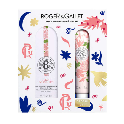 Roger & Gallet Coffret eau parfumée bienfaisante fleur de figuier et sa crème mains