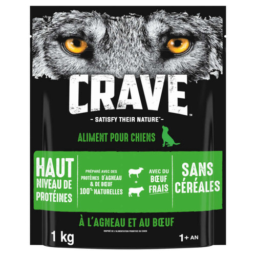 Crave Croquettes Agneau Et Au Boeuf 1Kg
