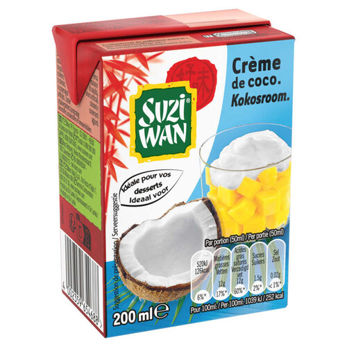 Suzi Wan Crème de Coco 200ml.