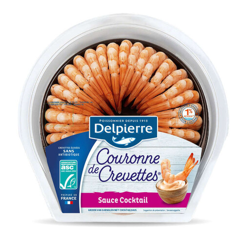 Delpierre Couronne De Crevettes + Sauce Cocktail 130G