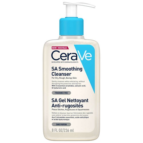 CeraVe Gel Nettoyant Sa Anti-rugosités pour les peaux sèches & Rugueuses 236ml